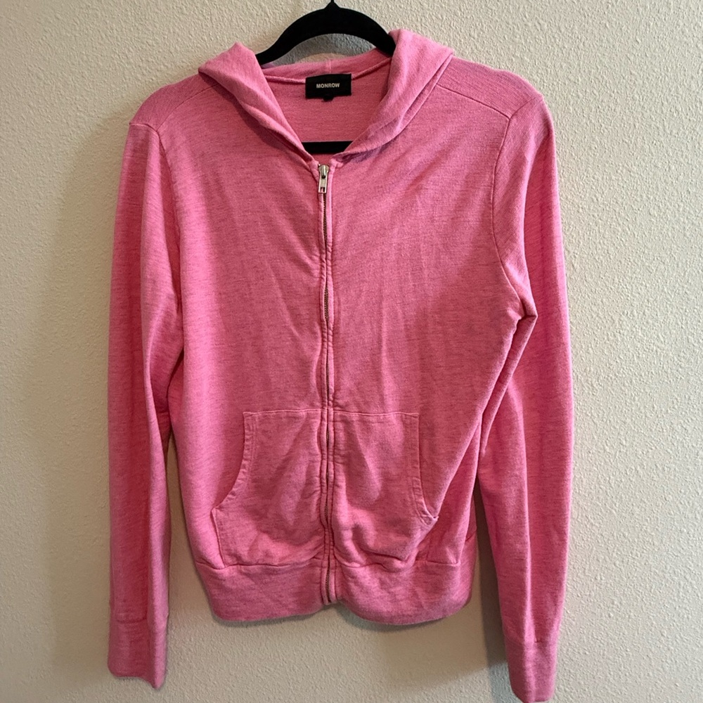 Monrow Super Soft Zip-up Hoodie